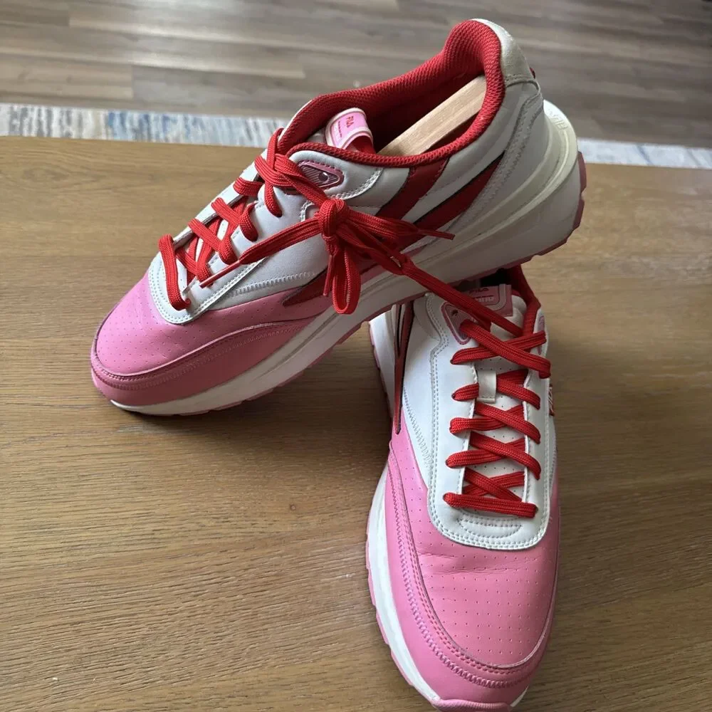 Fila x Lil Jon Renno Retro Chunky Sneakers Pink White Red Men's Sz 14 Lifestyle